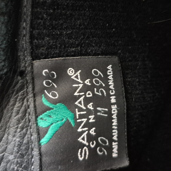 Santana Canada Black Leather Combat Moto Boots. Size EU 40/ US 9-9.5 - Picture 3 of 8